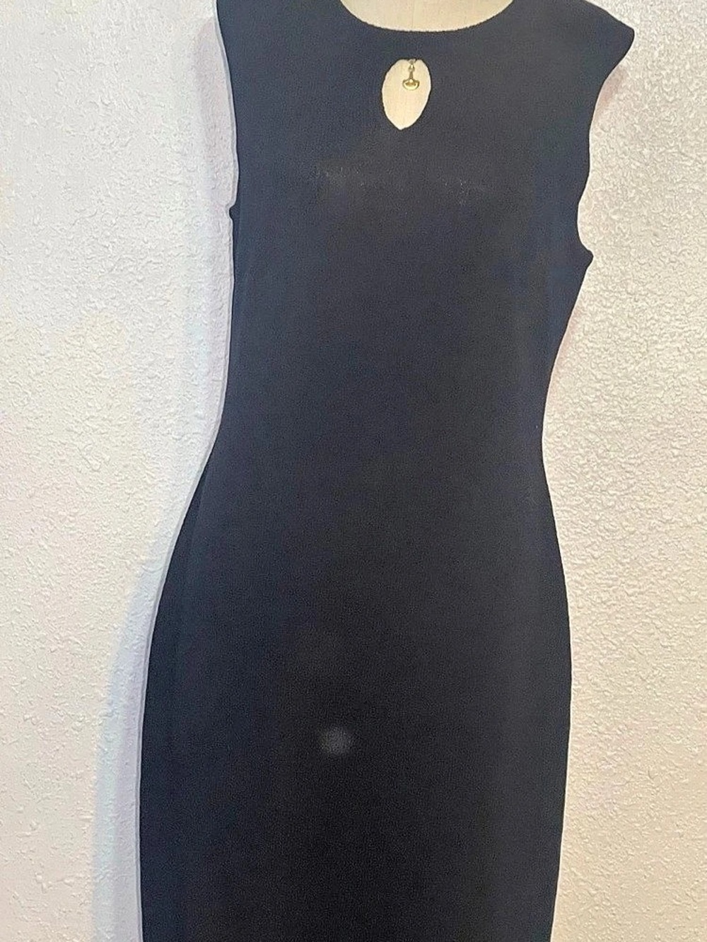 St. John sport black knitted Sleeveless Dress size medium - Picture 4 of 15